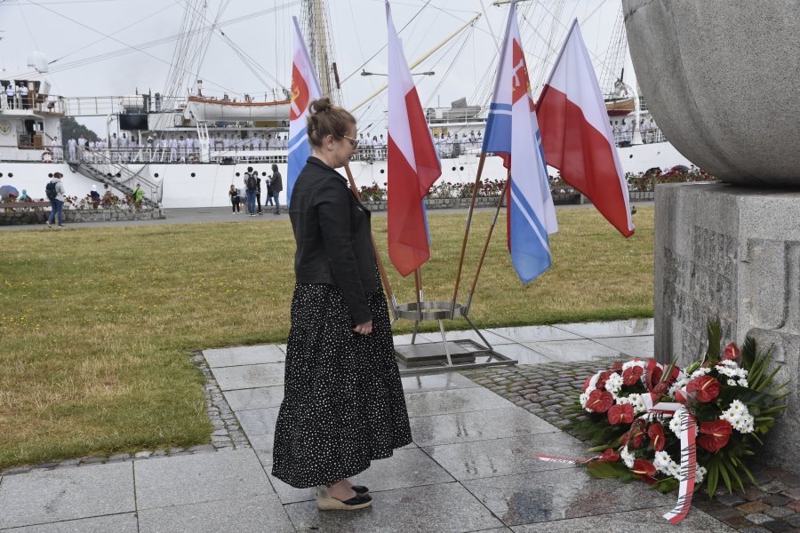 Uroczystości pod pomnikiem Josepha Conrada w Gdyni, fot. Magdalena Śliżewska