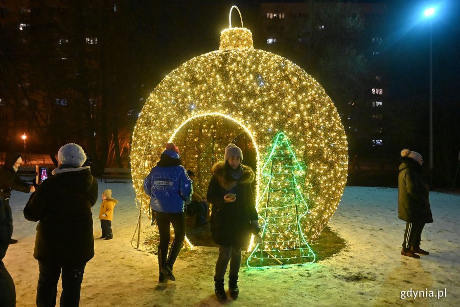 Iluminacje świąteczne w Parku Kilońskim