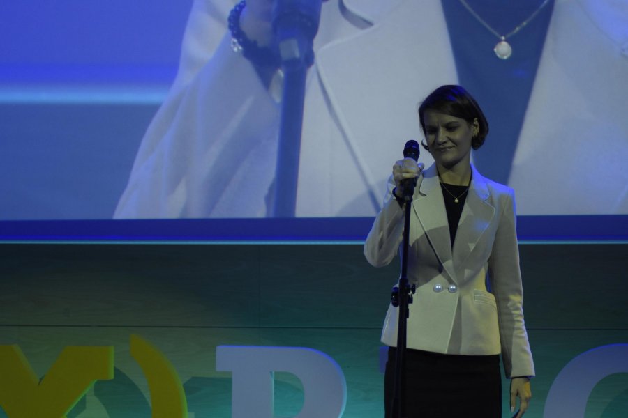 Katarzyna Gruszecka-Spychała, wiceprezydent Gdyni podczas finału E(x)plory Week w Gdyni // fot. Lechosław Dzierżak