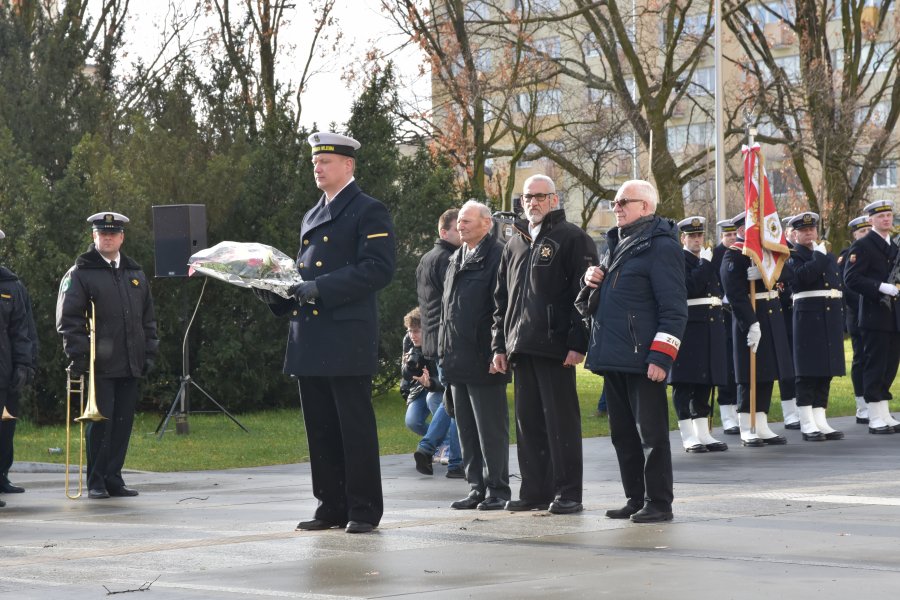 Uroczystości pod pomnikiem Polski Morskiej, fot. Magdalena Śliżewska