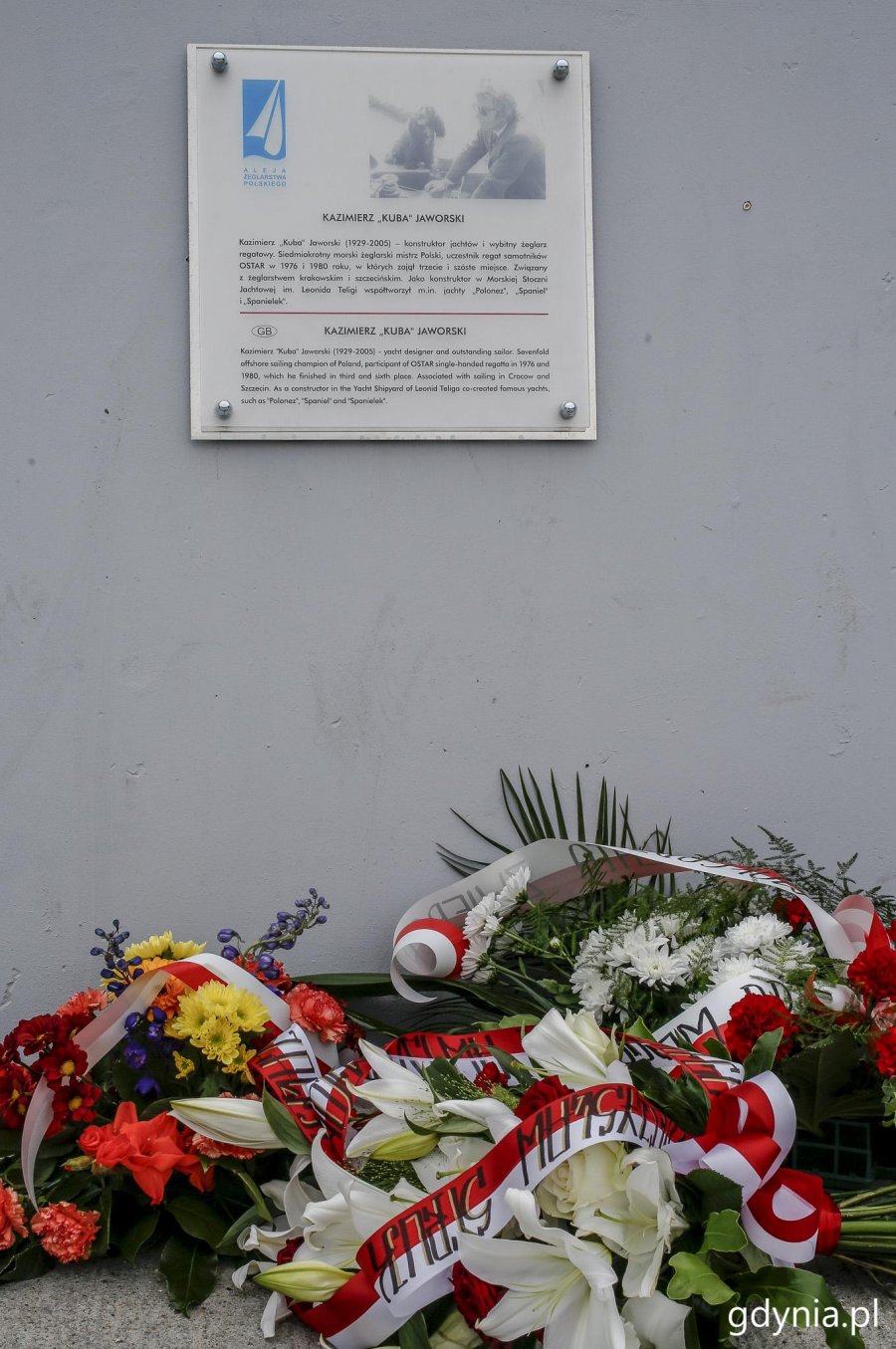 Odsłonięcie tablicy poświęconej  Kazimierzowi "Kubie" Jaworskiemu
