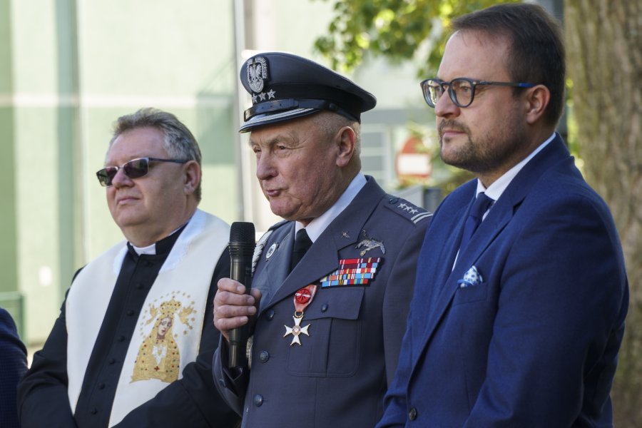 Powitanie samolotu TS - 8 Bies na Babich Dołach