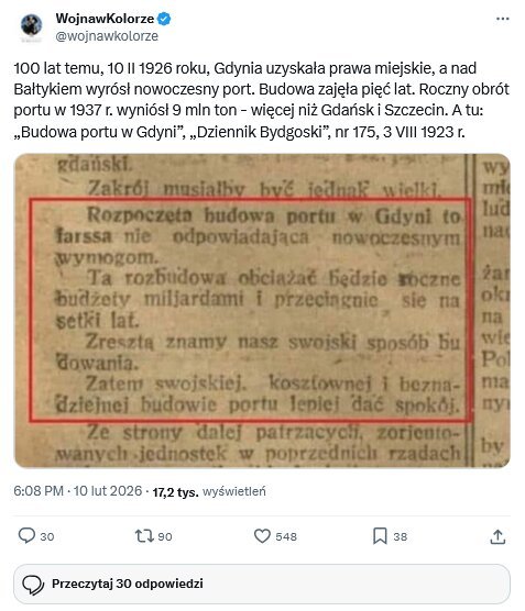  Kto złożył życzenia Gdyni?