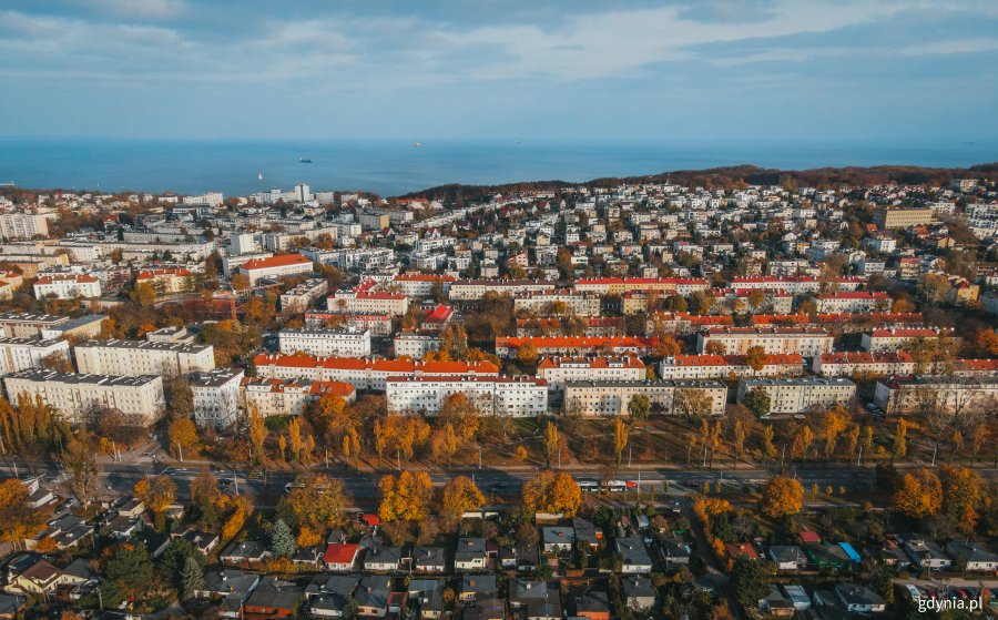 Aleja Zwycięstwa, a w tle panorama miasta // fot. Marcin Mielewski