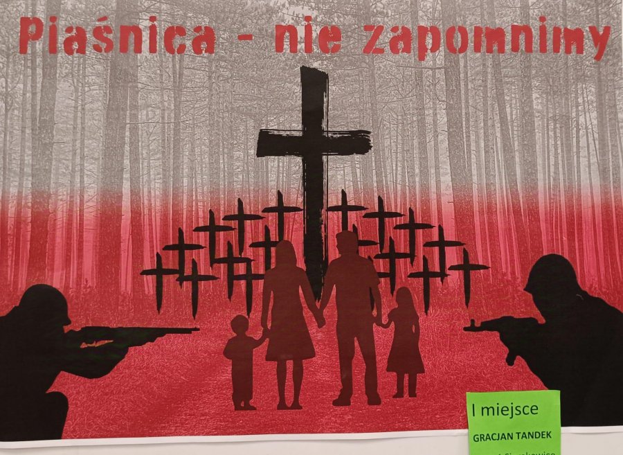 Plakat na temat zbrodni