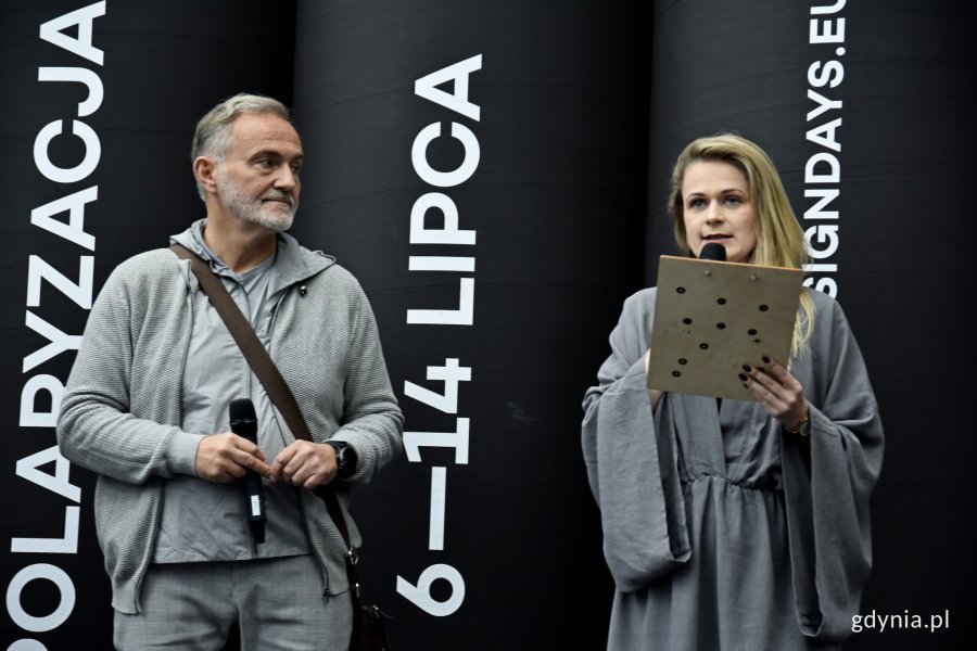 Gdynia Design Days 2019 otworzyli Wojciech Szczurek, prezydent Gdyni oraz Paulina Kisiel, kierownik festiwalu // fot. Paweł Kukla