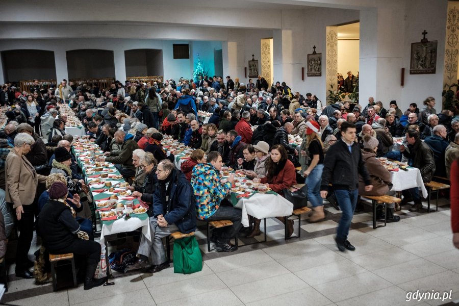 Wigilia u franciszkanów w Gdyni, fot. Dawid Linkowski