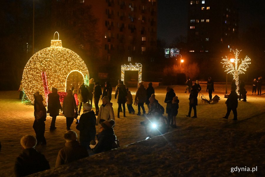 Iluminacje świąteczne w Parku Kilońskim