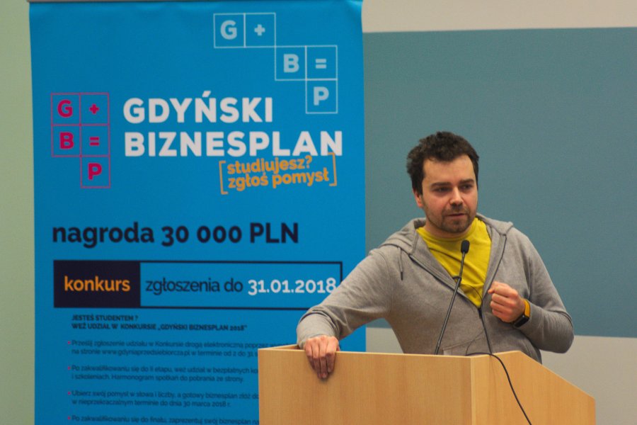 Spotkanie ze studentami na Wydziale Ekonomii UG // fot. Jan Ziarnicki