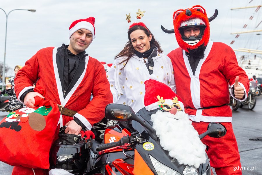 Mikołaje na Motocyklach w Gdyni, fot. Piotr Żagiell