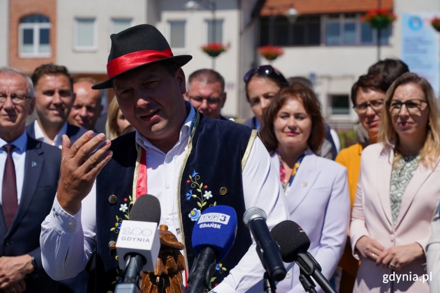 Pomorskie apeluje do prezydenta. Na zdjęciu widoczny Ryszard Kalkowski, w&oacute;jt gminy Szemud. (fot. Łukasz Kamasz)