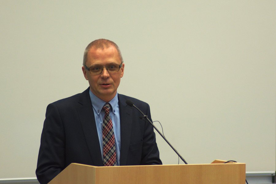 Spotkanie ze studentami na Wydziale Ekonomii UG // fot. Jan Ziarnicki