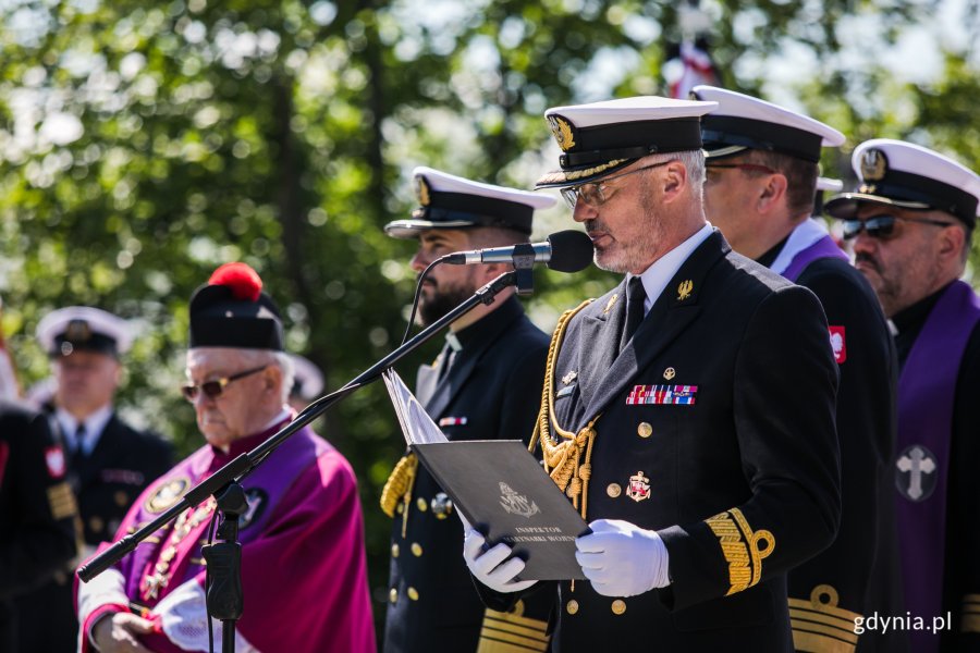 Ceremonia pożegnania admirała floty Ryszarda Łukasika, fot. Karol Stańczak 