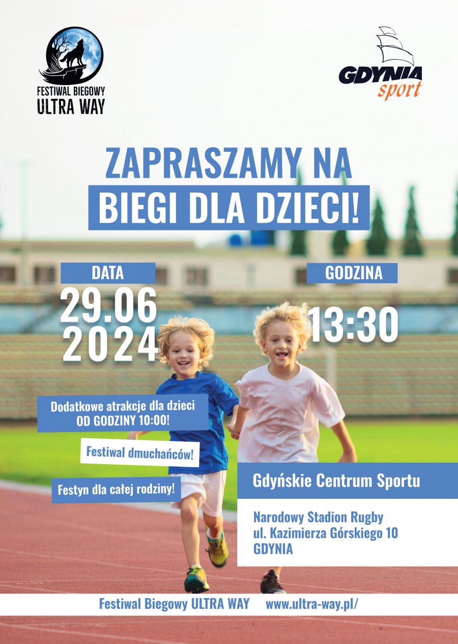 Plakat imprezy Festiwalu Biegowy Ultra Way 2024