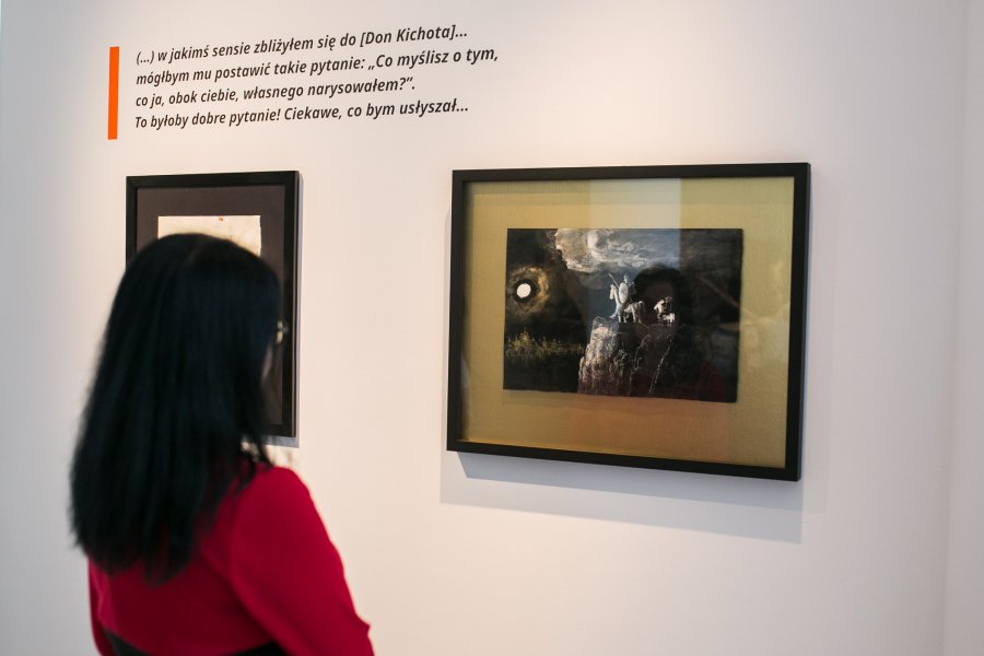 Otwarcie wystawy prac Józefa Wilkonia w Muzeum Miasta Gdyni.