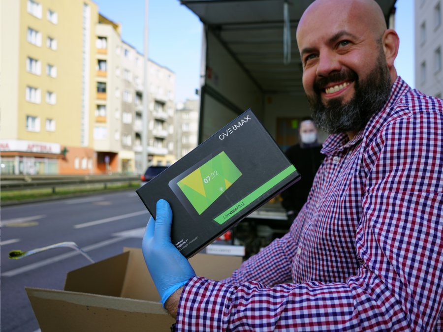 Na zdjęciu Bartłomiej Przybyciel z Wydziału Edukacji UM//fot. mat. pras. Galerii Handlowej Klif