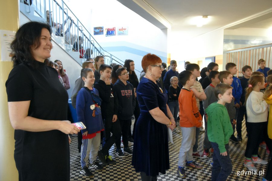 Akcja szkolna z okazji urodzin Gdyni odbyła się m.in. w Szkole Podstawowej nr 17 // fot. Magdalena Czernek