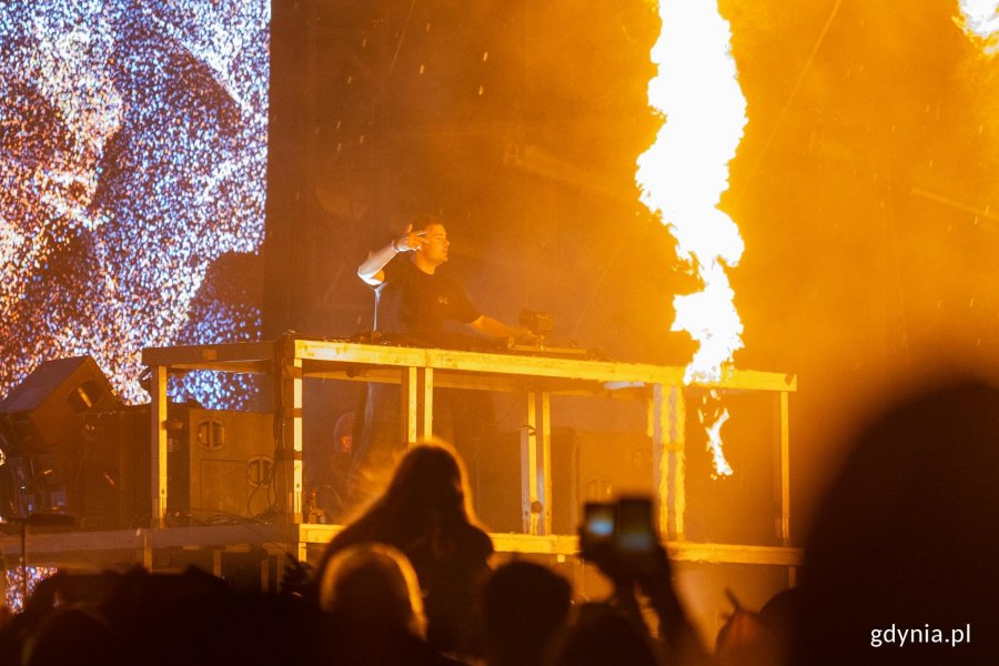 Martin Garrix podczas koncertu na Open'erze 