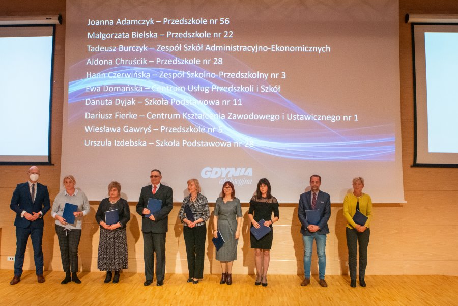 Nagrodzeni przez Prezydenta Gdyni pracownicy oświaty // fot. Anna Rezulak