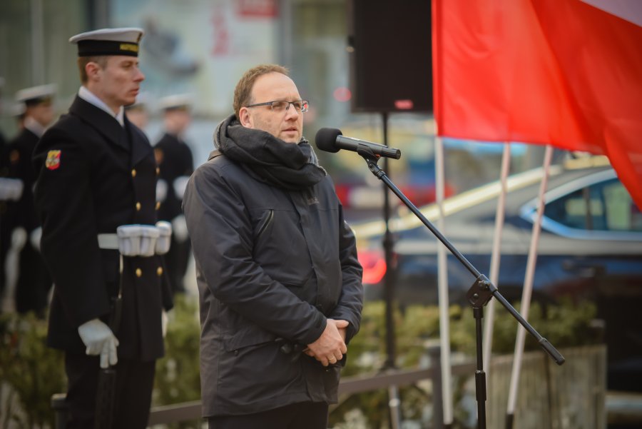 Miejskie uroczystości pod pomnikiem Ofiar Terroru Komunistycznego przy ul. Pułaskiego, fot. st. chor. szt. mar. Piotr Leoniak