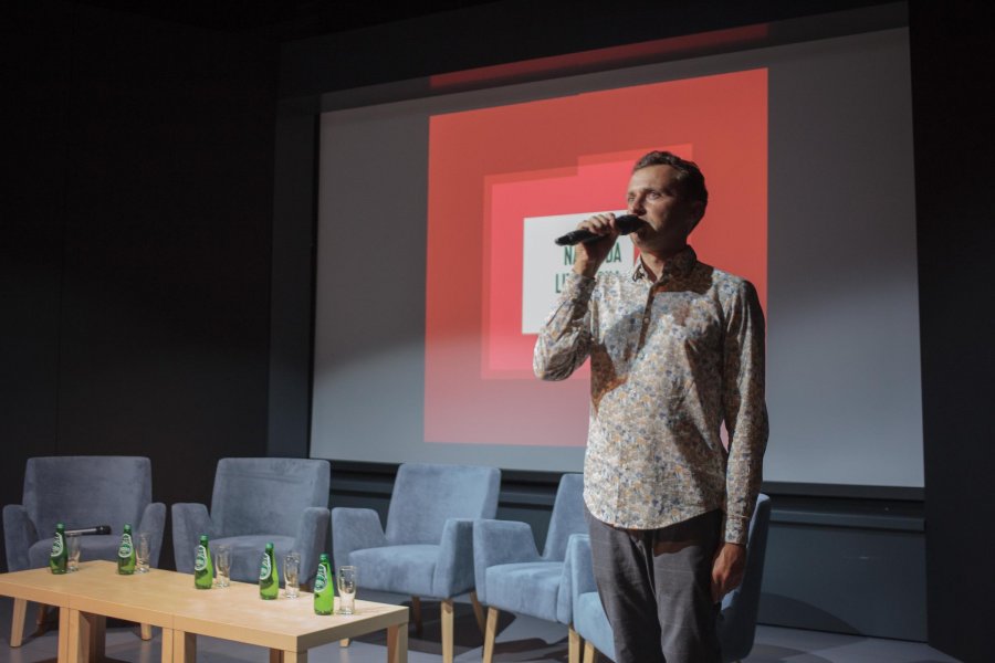 Debata "O związkach literatury i muzyki" w ramach festiwalu "Miasto Słowa", fot. Kamil Jasiński