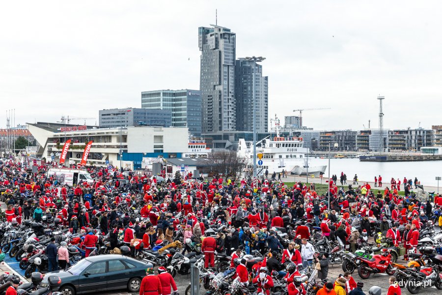 Mikołaje na Motocyklach w Gdyni, fot. Piotr Żagiell