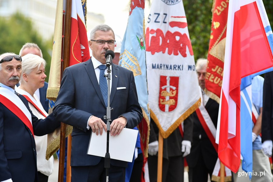 Sobotnie uroczystości pod pomnikiem, fot. Michał Puszczewicz