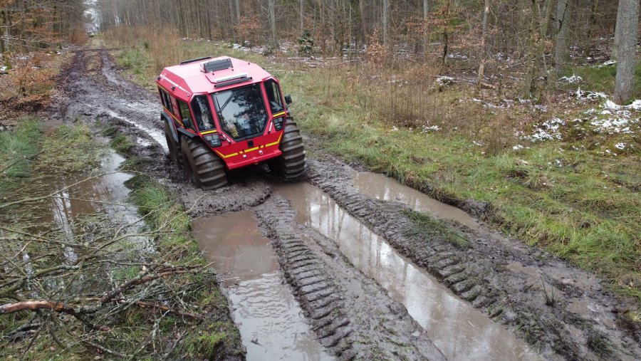 Wszędołaz SHERP N1200, który otrzymała Jednostka Ratowniczo-Gaśnicza nr 3 w Gdyni, fot. asp. Szymon Bizewski