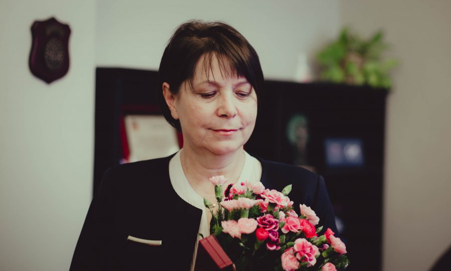 Medal za Długoletnią Służbę dla Pani Sabiny Zalegi, fot. Gaba Kucz