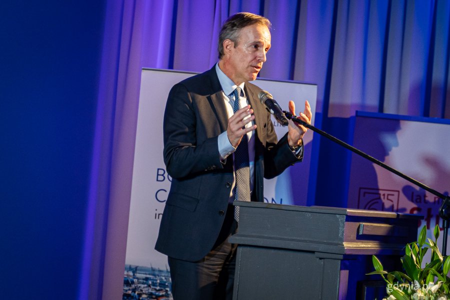 Gustav Lindstroem. Konferencja generalna Związku Miast Bałtyckich w Słupsku, 5 listopada (fot. Kamil Złoch)