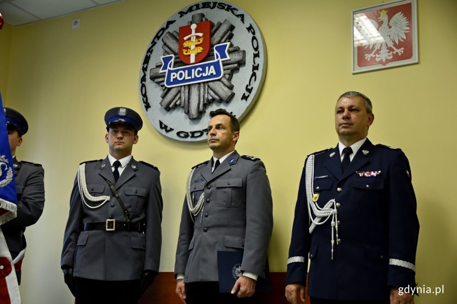 Uroczystość powołania nowego kierownictwa gdyńskiej policji // fot. Marcin Mielewski