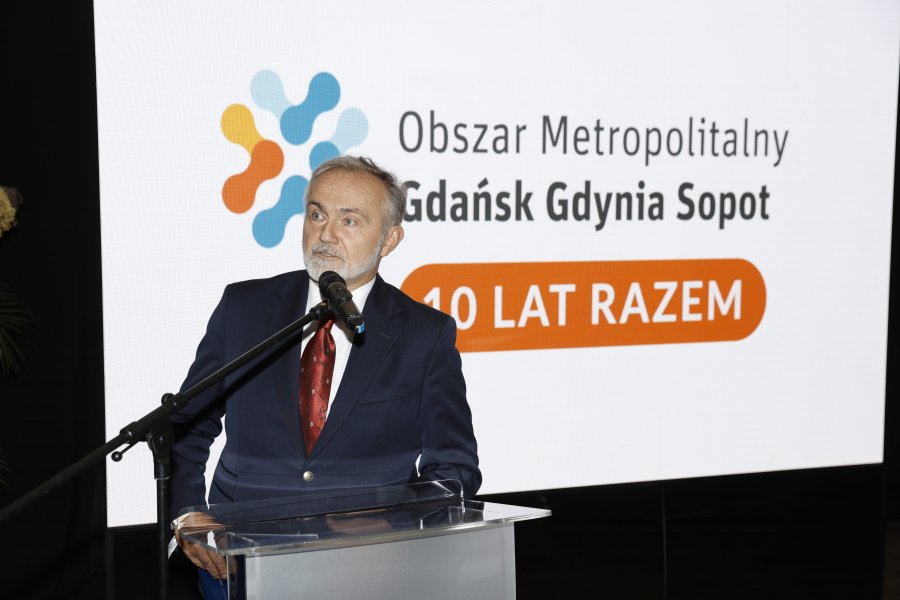 Prezydent Gdyni Wojciech Szczurek podczas gali kongresu Smart Metropolia // fot. Grzegorz Mehring