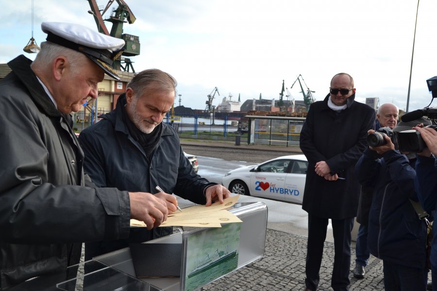 Uroczystość odsłonięcia makiety M/s „Batory” 
