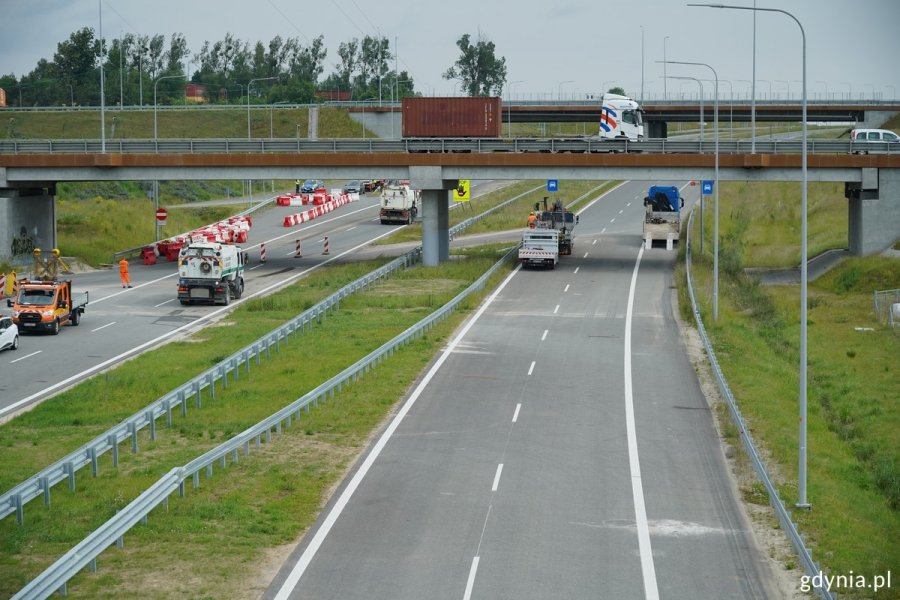 Widok na pierwszy odcinek Chwaszczyno – Żukowo