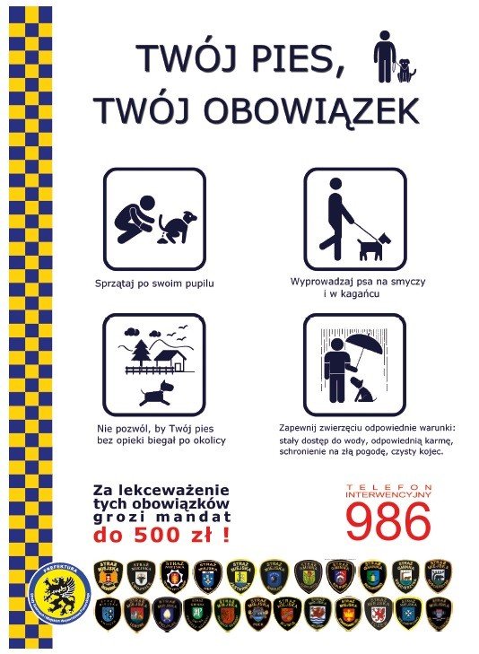 Plakat Twój pies, Twój obowiązek