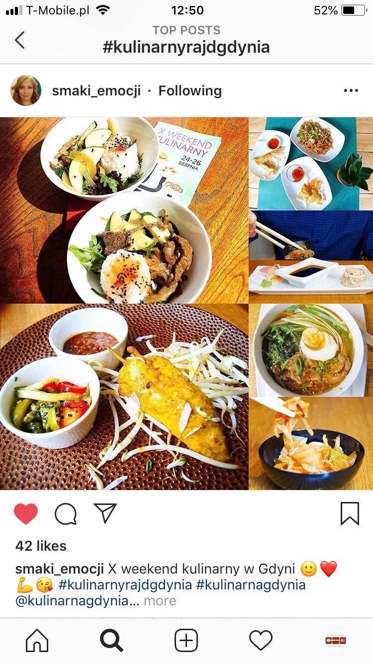 @kulinarnagdynia i #kulinarnyrajdgdynia - tak użytkownicy Instagrama oznaczali zdjęcia zrobione w restauracjach w trakcie "Weekendu Kulinarnego" fot. materiały prasowe