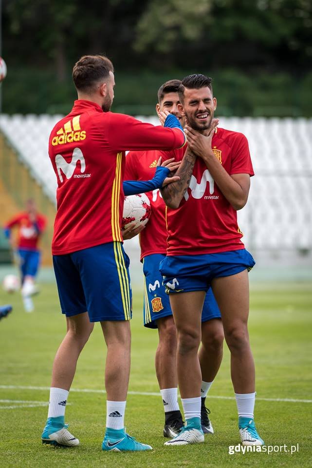 Powitanie i trening reprezentacji Hiszpanii, fot. gdyniasport.pl