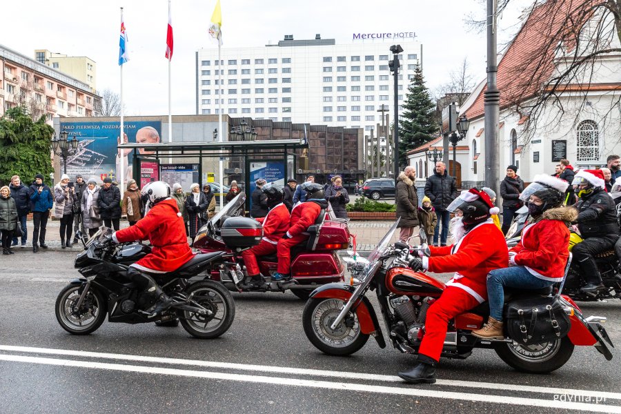 Mikołaje na Motocyklach w Gdyni, fot. Piotr Żagiell