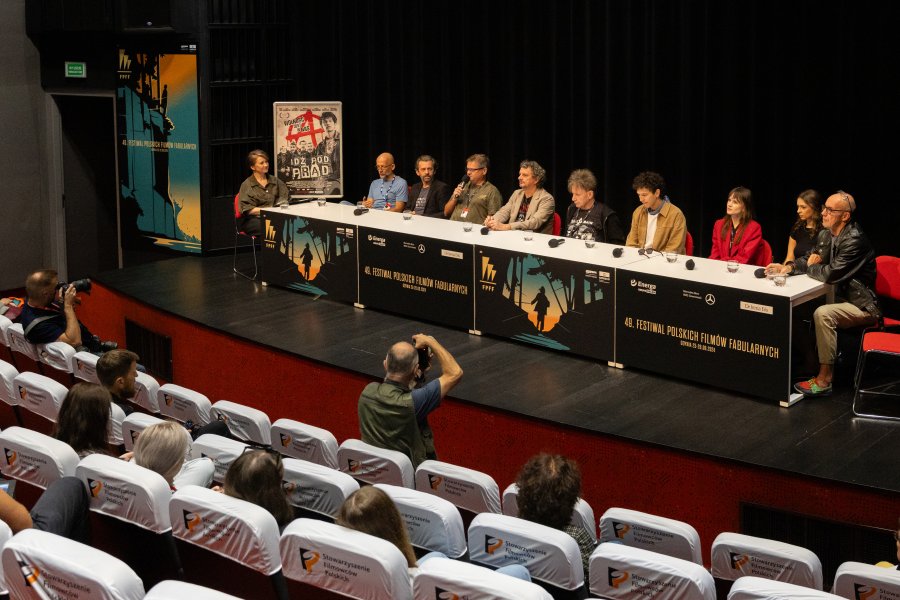 Ekipa filmu „Idź pod prąd” podczas konferencji prasowe