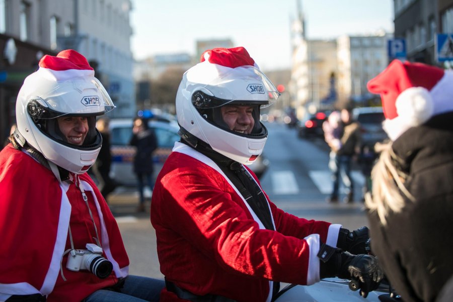 Mikołaje na motocyklach w Gdyni, fot. Karol Stańczak