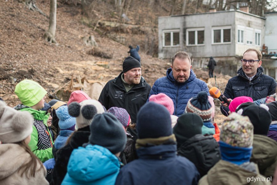 Nasadzenia drzew przy ul. Witomińskiej, fot. Kamil Złoch