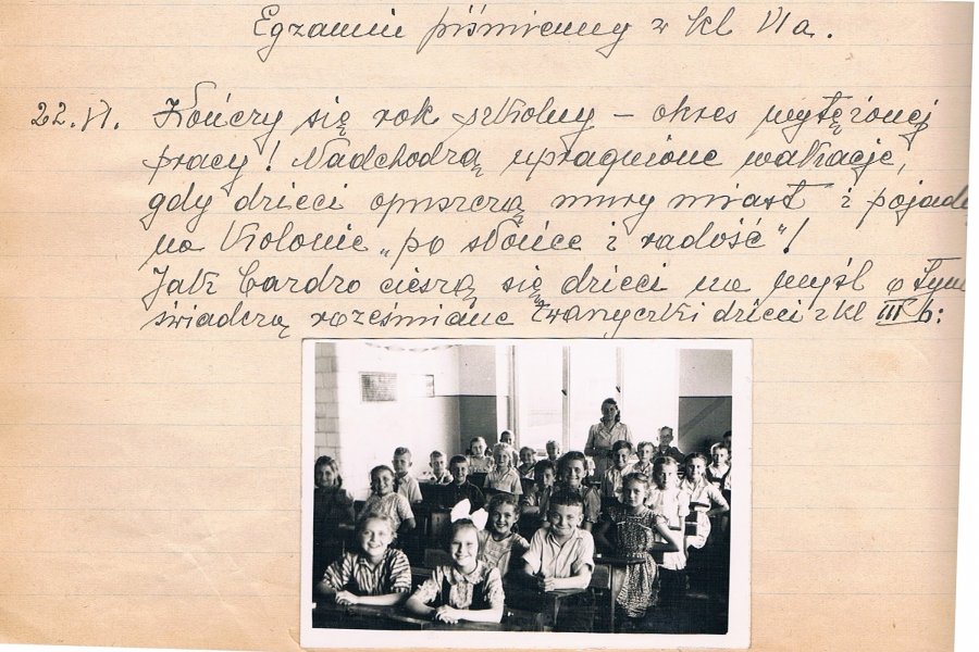 Egzamin piśmienny w Szkole Podstawowej nr 17 w Gdynia przy ul. Grabowo 12 (fot. archiwum szkoły)