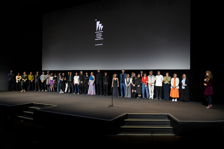 Ekipa filmu „Lany poniedziałek” po pokazie w Teatrze Muzycznym 