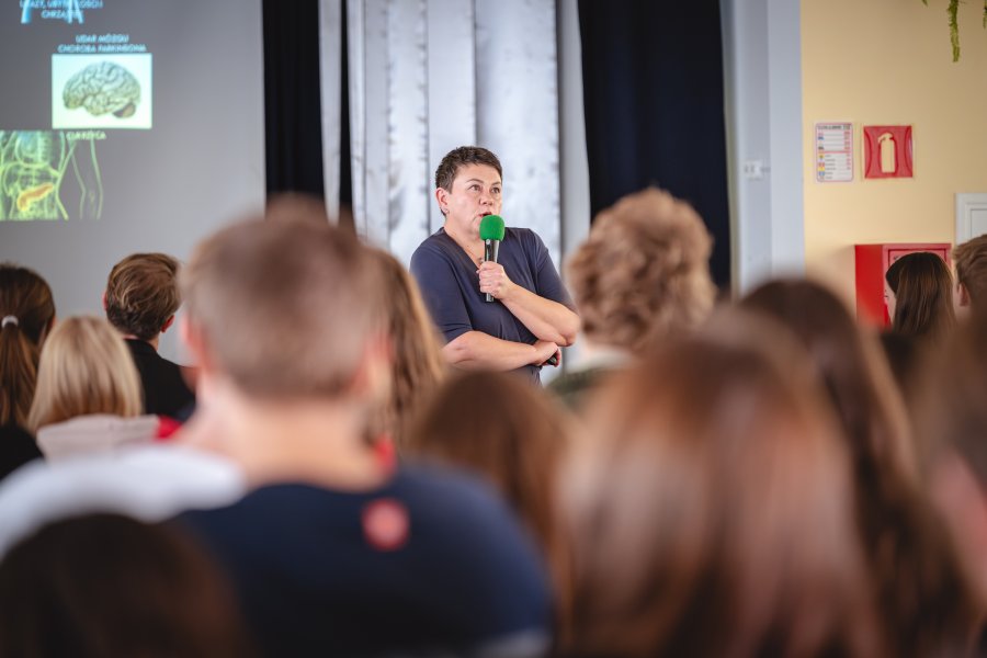 Wykład o komórkach macierzystych w I ALO w Gdyni