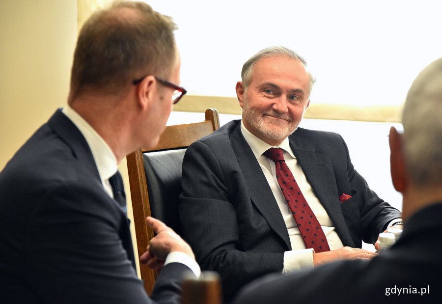 Ambasador Republiki Finlandii - Juha Tapio Ottman 26 lutego był gościem prezydenta Gdyni Wojciecha Szczurka // fot. Kamil Złoch