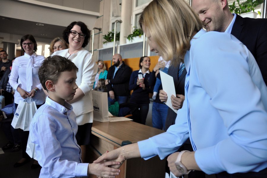 Wręczenie nagród uczestnikom konkursu / fot. Dorota Nelke