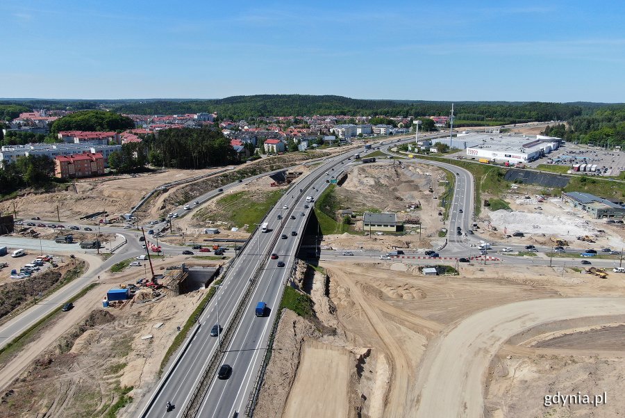 Budowa Węzła Wielki Kack w ramach Trasy Kaszubskiej w Gdyni // fot. Michał Puszczewicz