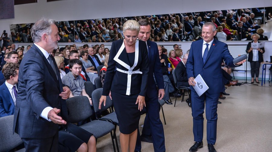 Uroczystości w III LO w Gdyni i wizyta pary prezydenckiej, fot. Przemysław Świderski