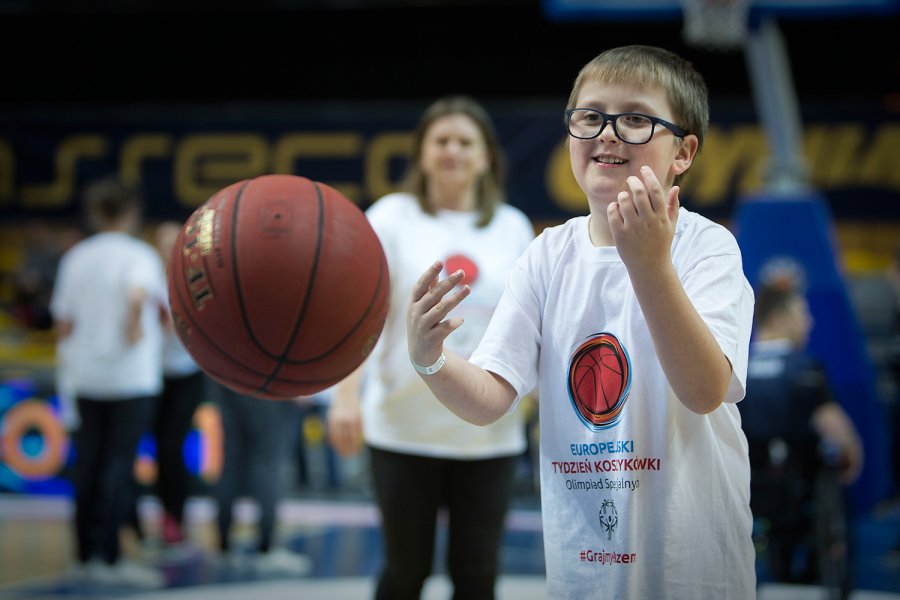 Gdyński OneTeam wystąpił w przerwie meczu EuroCup między Asseco Arką i Albą Berlin, fot. Mariusz Mazurczak