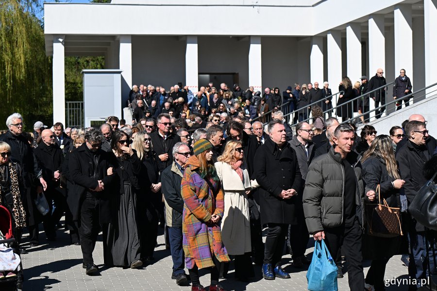 Uroczystości pogrzebowe Leszka Kopcia na Cmentarzu Łostowickim w Gdańsku (fot. Michał Puszczewicz)